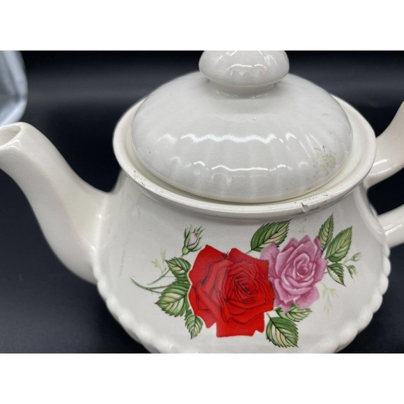 Vintage Northland Tea Pot Floral with Creamer And Sugar Bowl Japan 3 Piece Set - Picture 3 of 14